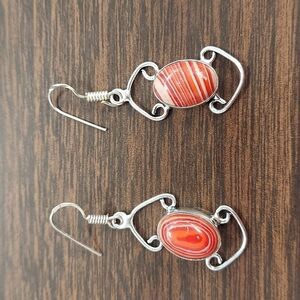 RED Calisco Sterling Silver Earrings